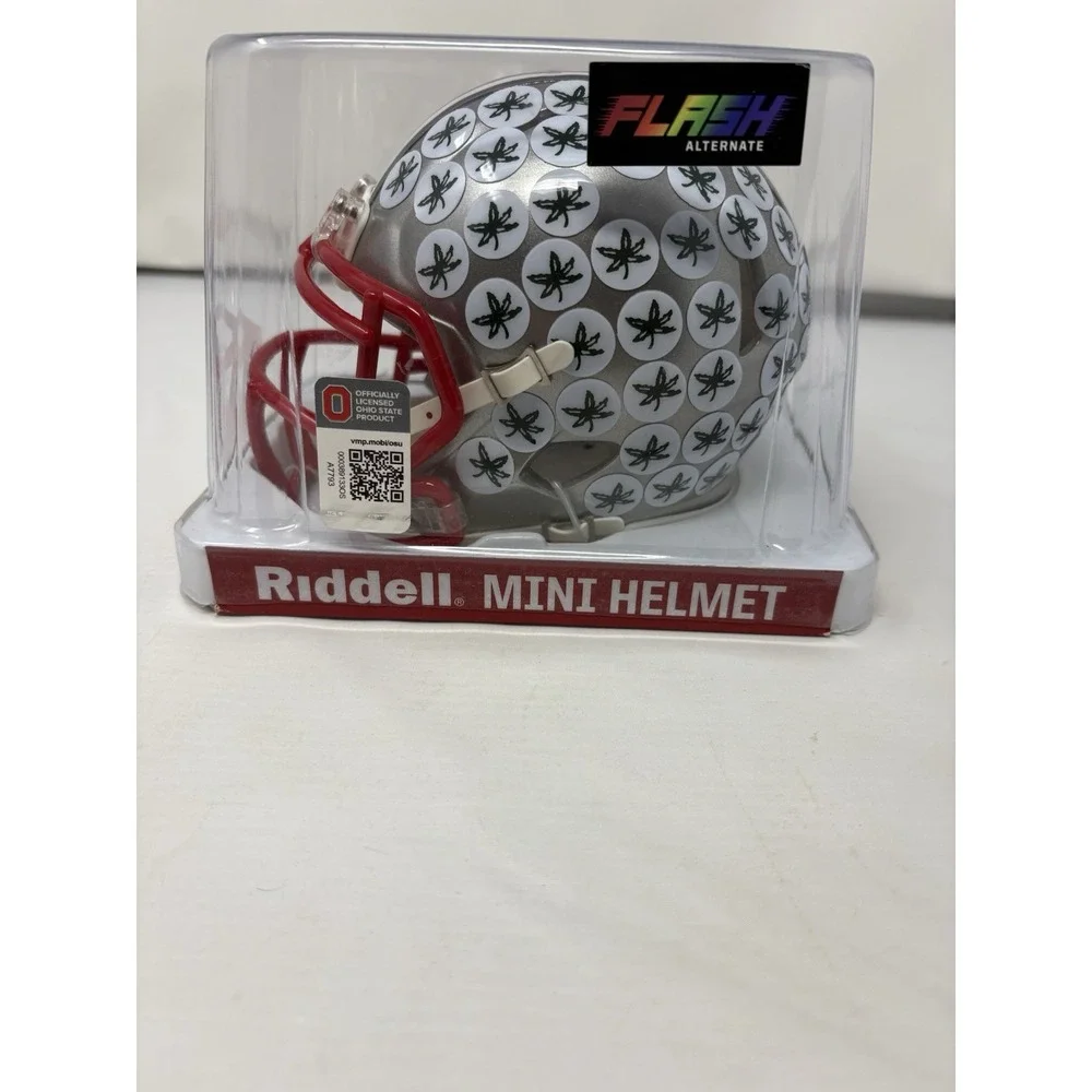 Terry McLarin Signed Auto Riddell Mini Helmet Ohio State Buckeyes Beckett